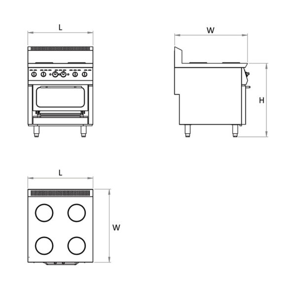 Electric Range (Round Hot plate)