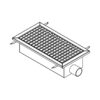 Floor Drain Trough & Grating W/Strainer