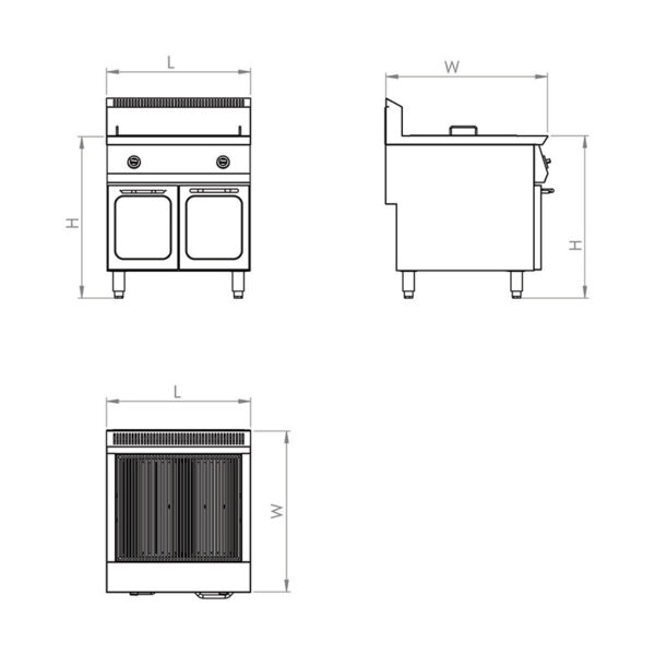 Gas Lava Stone Char Grill