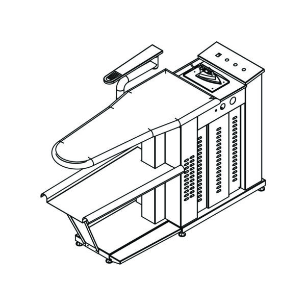 Ironing Board with built-in boiler