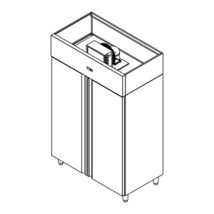 Reach in Stand Refrigerator (two DOORs)