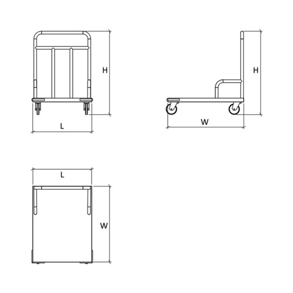 heavy duty Receiving Trolley (german casters)