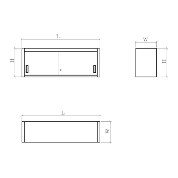 Wall Cupboard (w/sliding Doors)