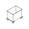 Wet linen trolley‎ - Stainless Steel